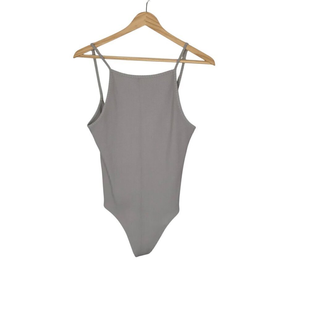 Aritzia Wilfred Tan Ribbed Body Suit Size M